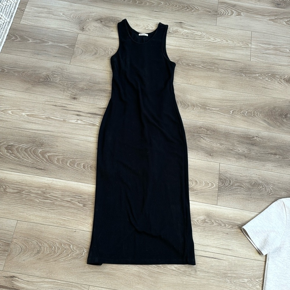 Size M marine layer fitted long black dress size medium from 2020 collection